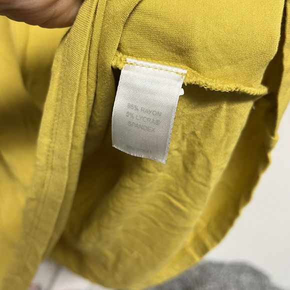 J Jill Wearever Collection Long Sleeve Tunic Top Size XL Yellow Soft Stretch - Picture 4 of 4